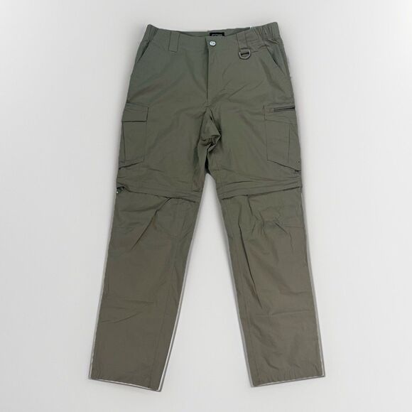 CQR‎ Pants Mens Convertible Cargo Lightweight Utility Pant 32x32 Tan - Picture 1 of 8
